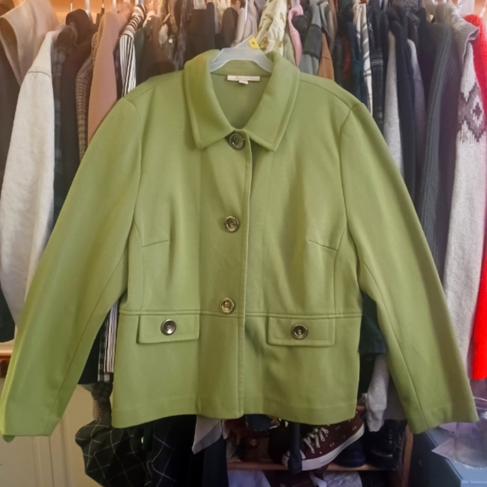 JM Collection, XL, Green Jacket